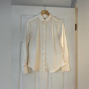 Banana republic factory satin button down top